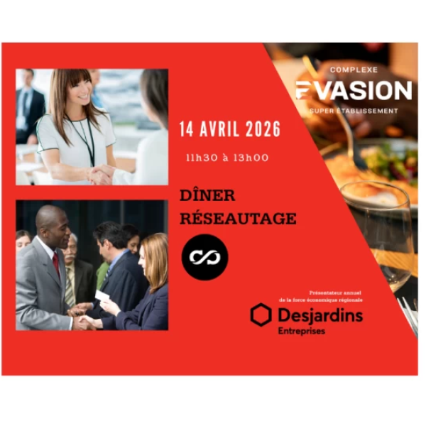 Dîner réseautage Chambre de commerce d'industrie des Bois-Francs et de l'Érable